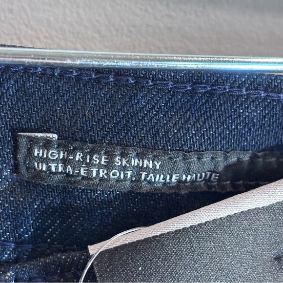 BANANA REPUBLIC Sz 26 High Rise Skinny Ankle Dark Wash High Stretch Jeans NEW - Picture 6 of 11